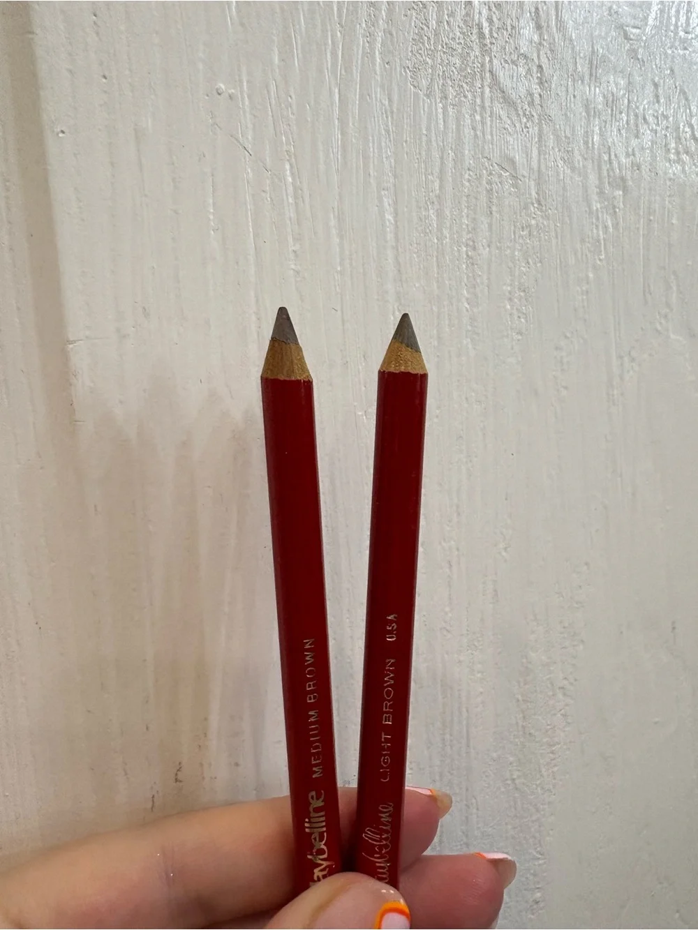 Vintage Maybelline 70s-80s Eye Pencils - Medium Brown & Light Brown